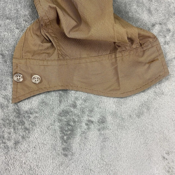 Eddie Bauer Shirt Mens Sz M Tan Vented Fishing Sport Shop Button L/S Roll Tab - Picture 3 of 13